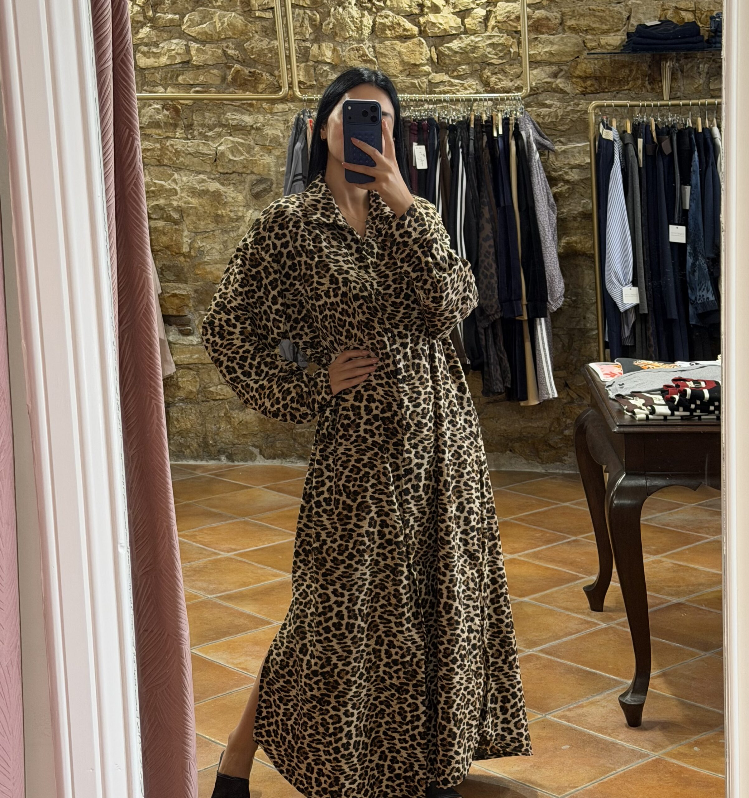 Πουκάμισο φόρεμα σε leopard print Πουκάμισο φόρεμα σε leopard print