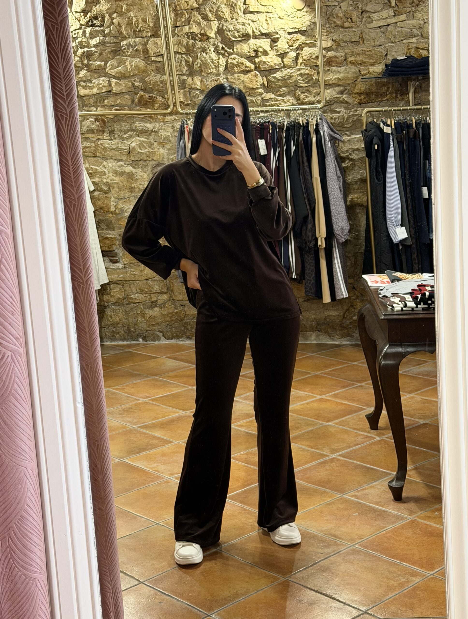 velvet σετ μονόχρωμο Σοκολά velvet σετ μονόχρωμο Σοκολά