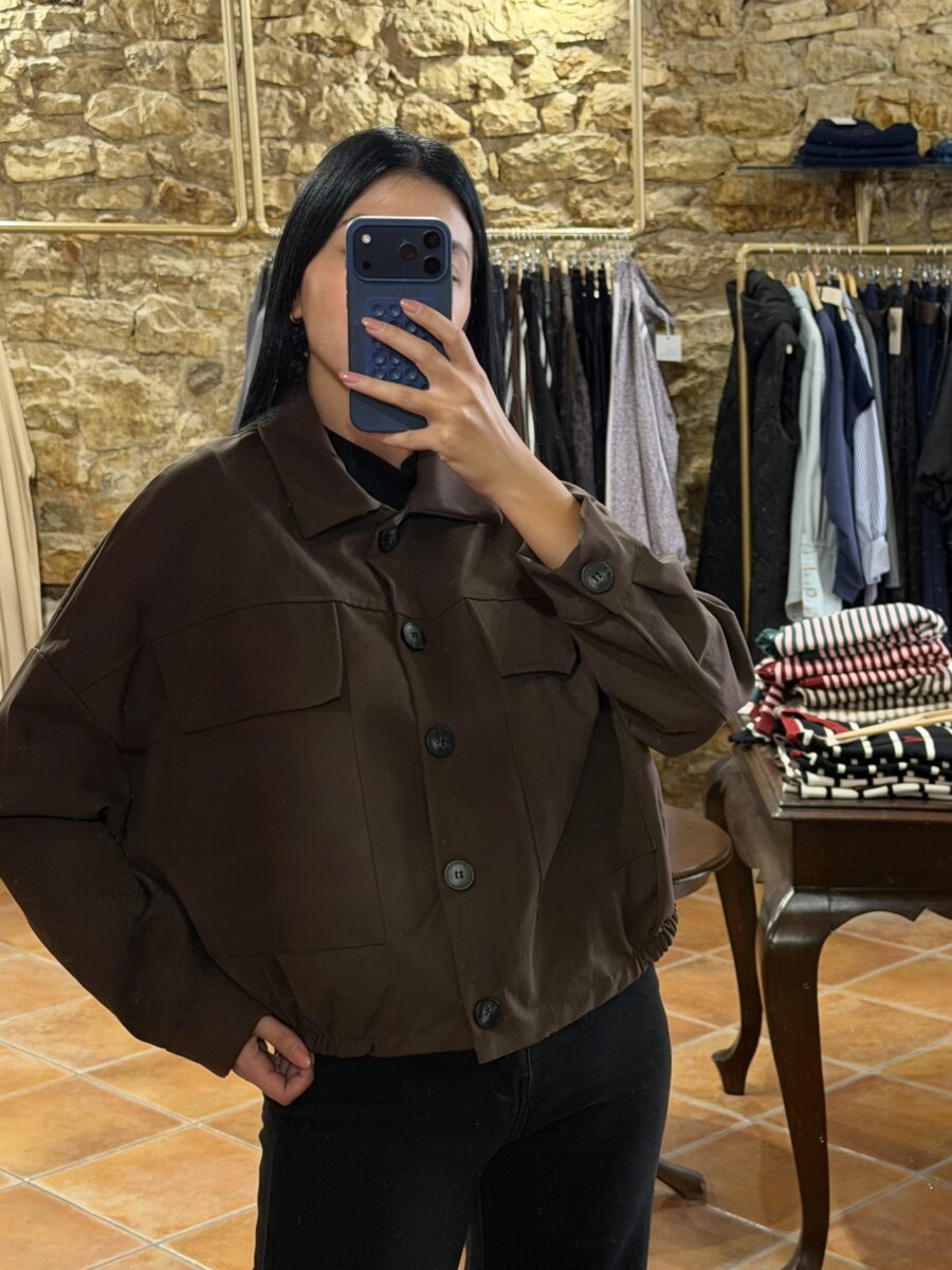 Μπουφάν bomber καπαρντινέ Σοκολά