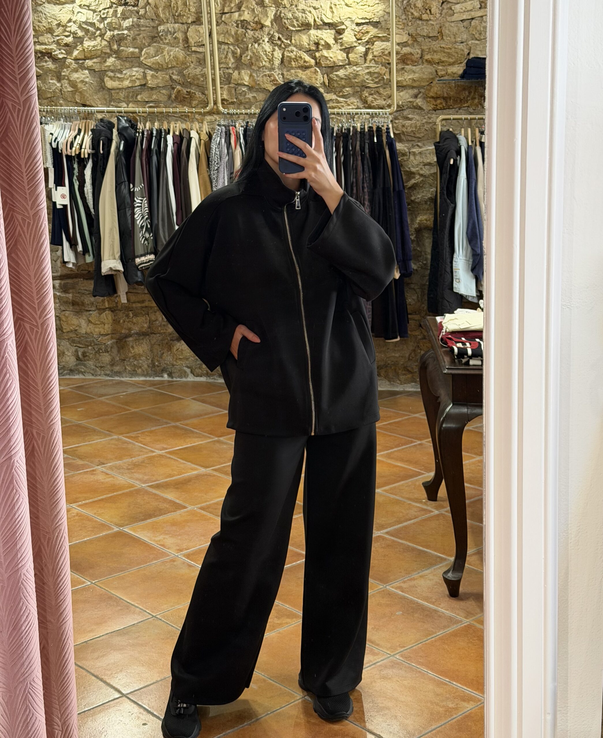 Σετ με ζακέτα oversized Μπορντό Σετ με ζακέτα oversized Μπορντό