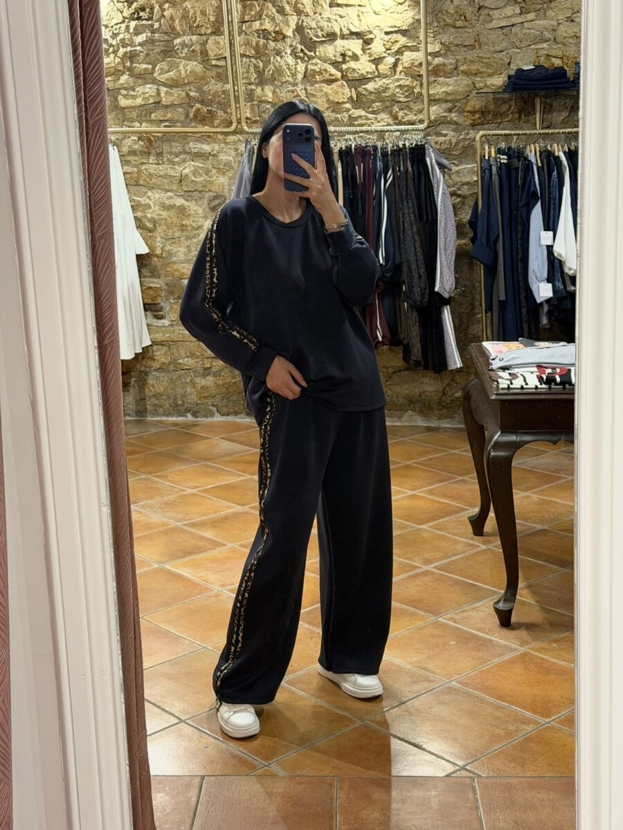 Σετ φόρμα navy blue leopard