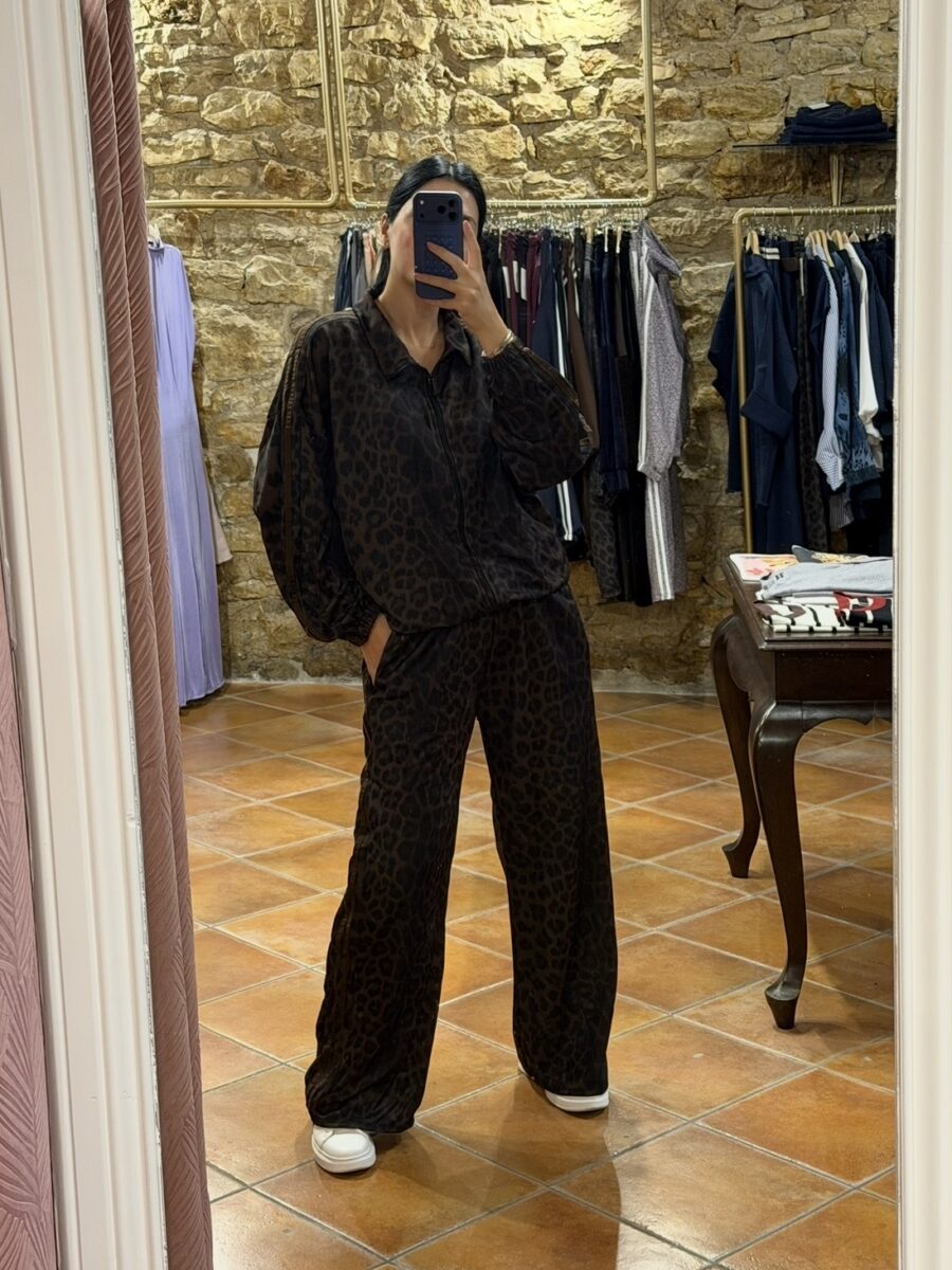 leopard σετ φόρμα Καφέ