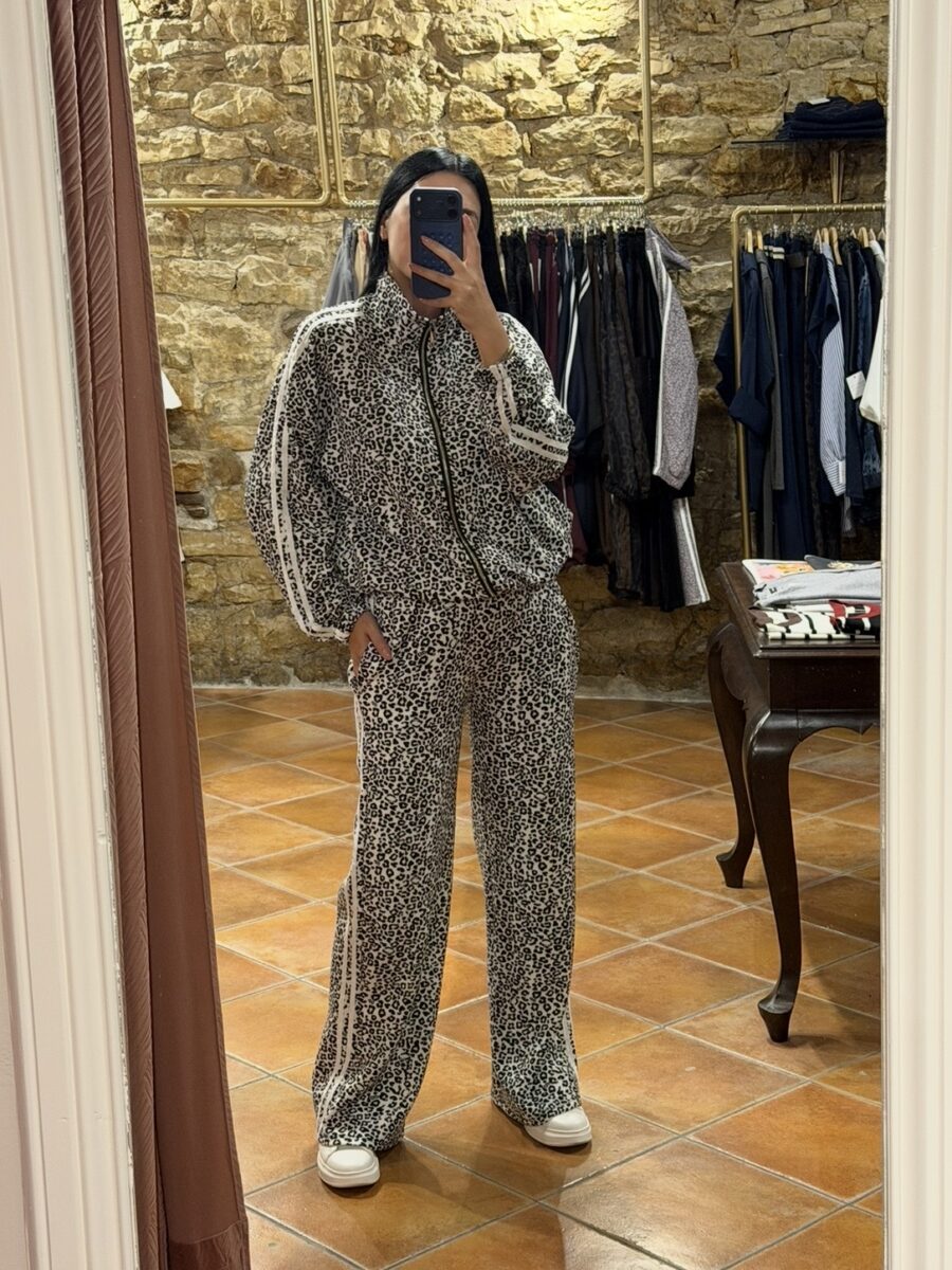 Σετ φόρμα leopard Ασπρόμαυρο