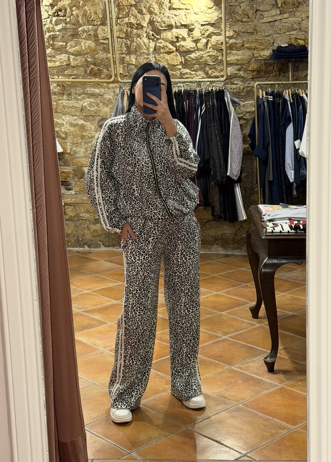 Σετ φόρμα leopard Ασπρόμαυρο Σετ φόρμα leopard Ασπρόμαυρο