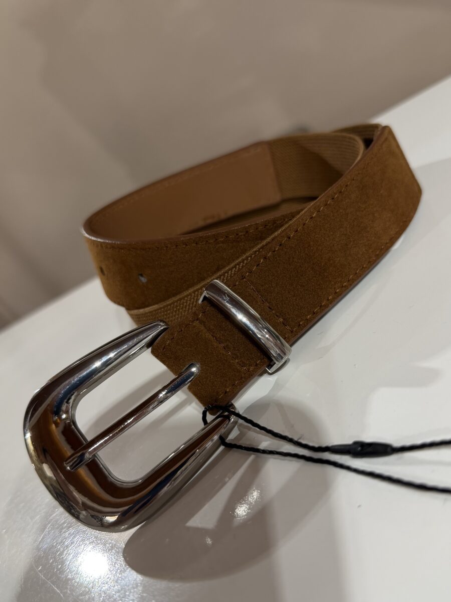Ζώνη suede με λάστιχο Ταμπά